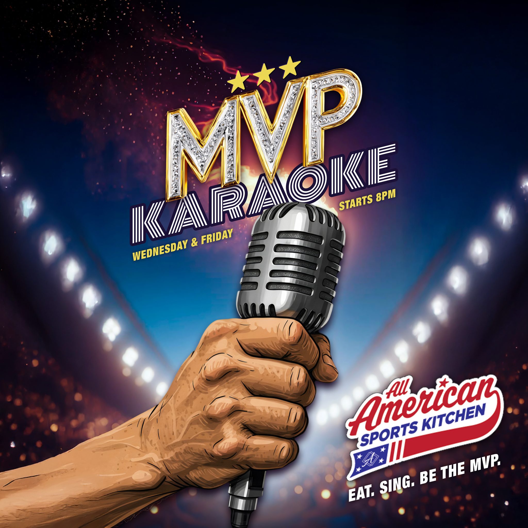 MVP Karaoke at All American Sports Kitchen at Ahern Hotel