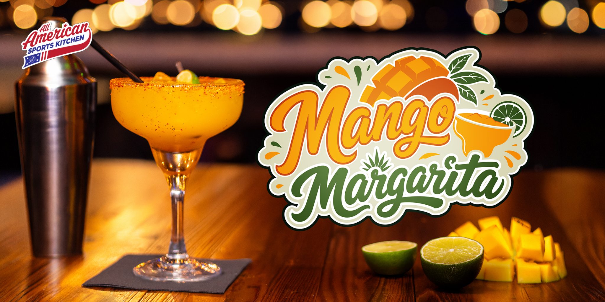 Mango Margarita at All American Sports Kitchen at Ahern Hotel