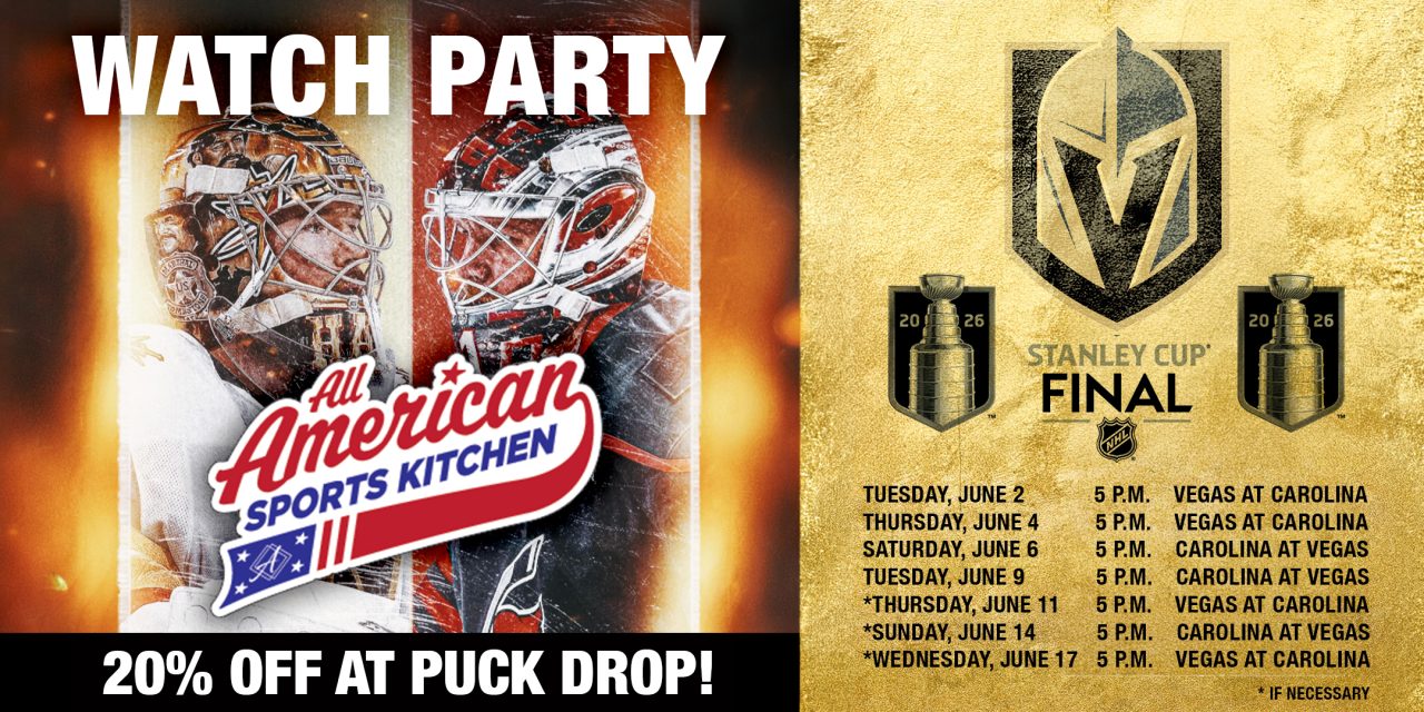 Vegas Golden Knights Watch Party at All American Sports Kitchen at Ahern Hotel