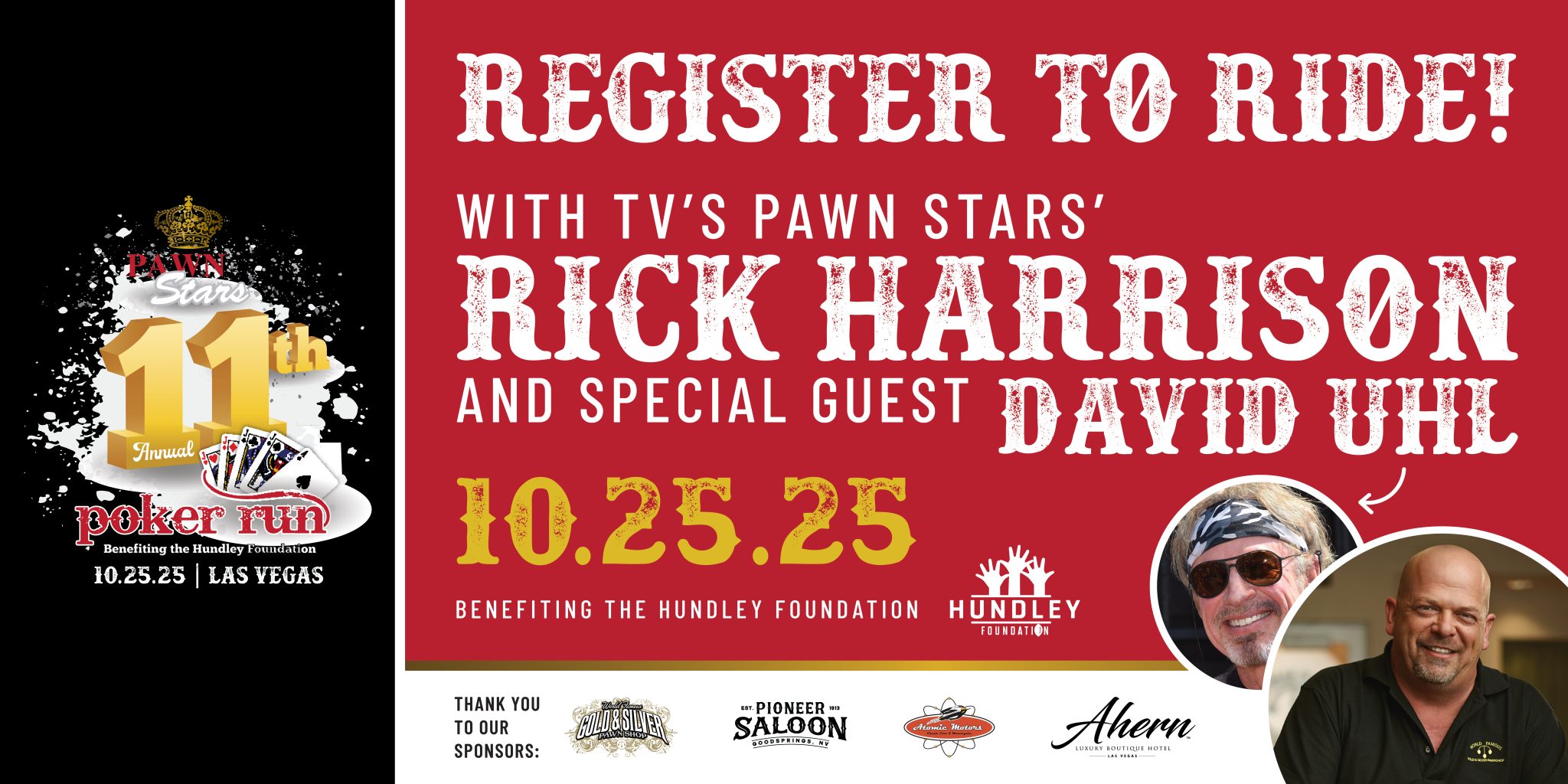 Poker Run with Rick Harrison & David Uhl at Ahern Hotel