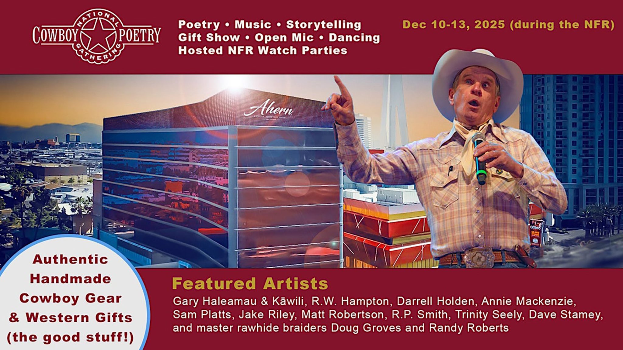 COWBOY POETRY AT AHERN GOES COUNTRY AT AHERN HOTEL