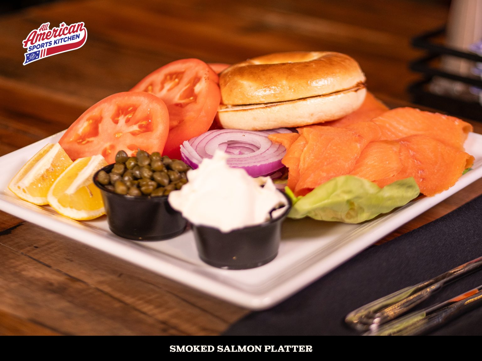 All American Sports Kitchen: Smoked Salmon Platter