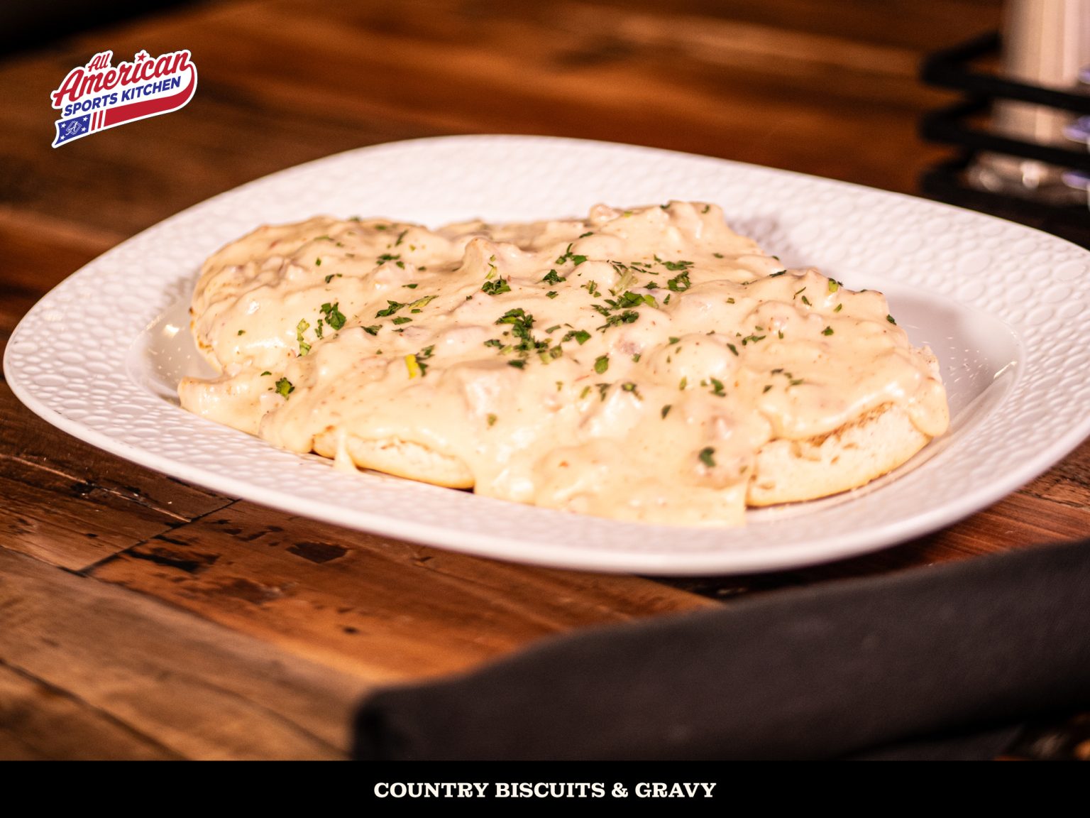 All American Sports Kitchen: Country Biscuits & Gravy