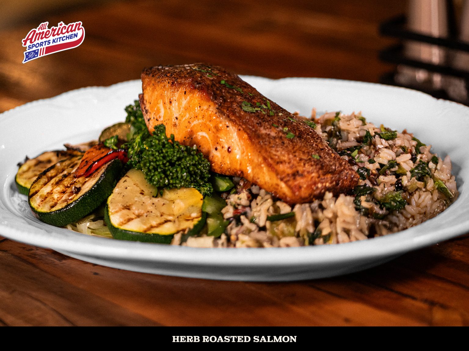 All American Sports Kitchen: Herb Roasted Salmon
