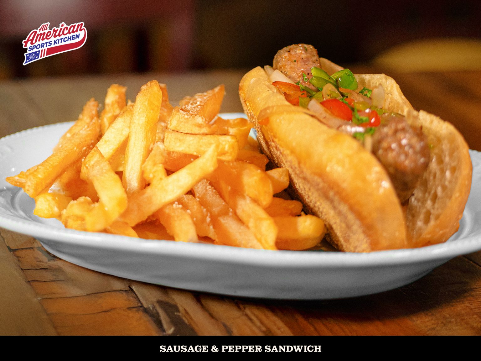 All American Sports Kitchen: Sausage & Pepper Sandwich