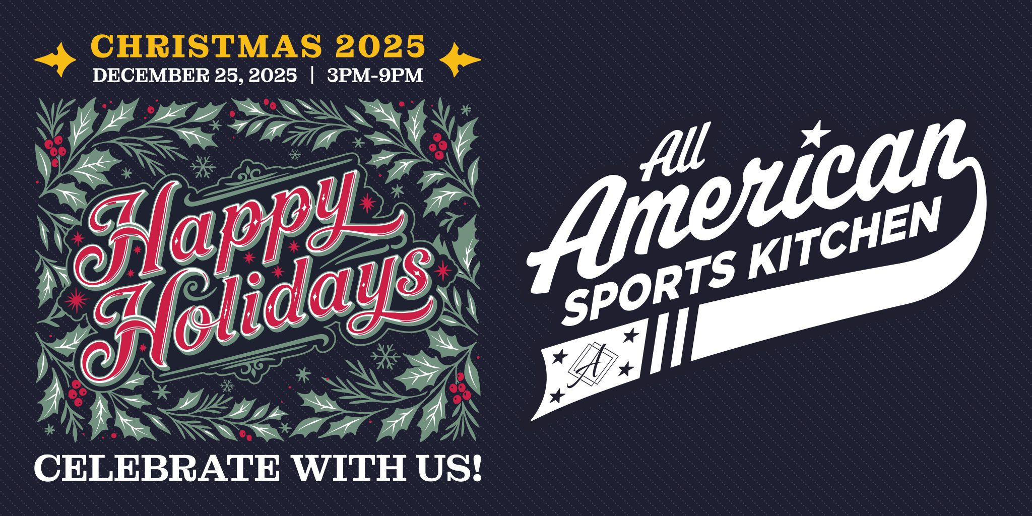 Christmas at All American Sports Kitchen