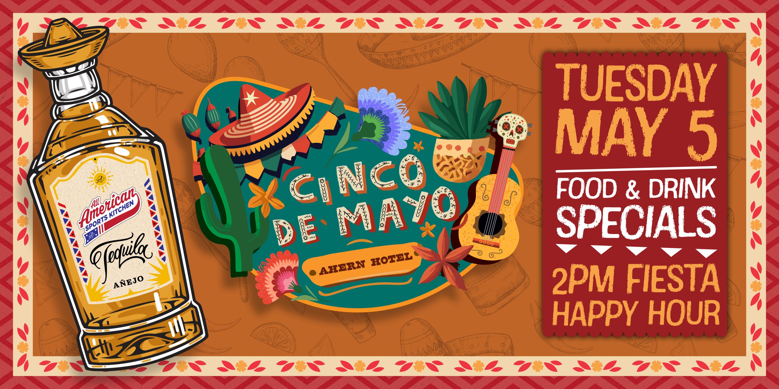 Cinco De Mayo at All American Sports Kitchen at Ahern Hotel